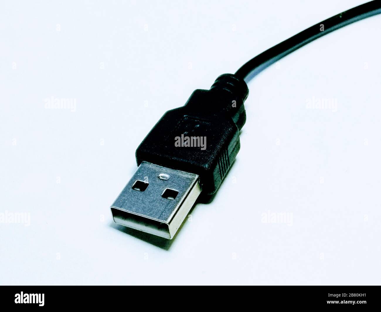Ein Bild des usb-Kabels Selective Focus Stockfoto