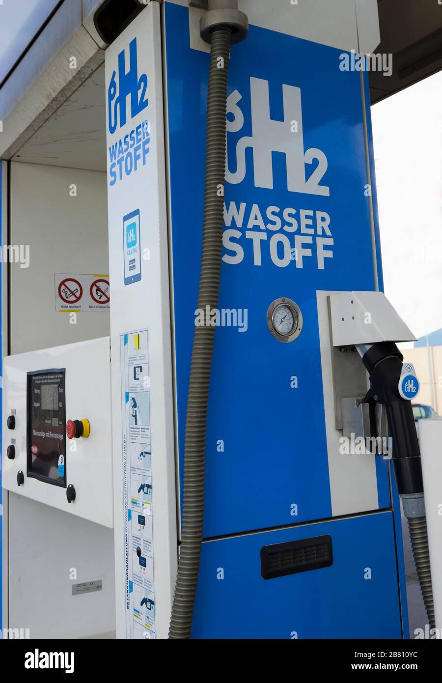 Wasserstoffstation in Berlin Stockfoto
