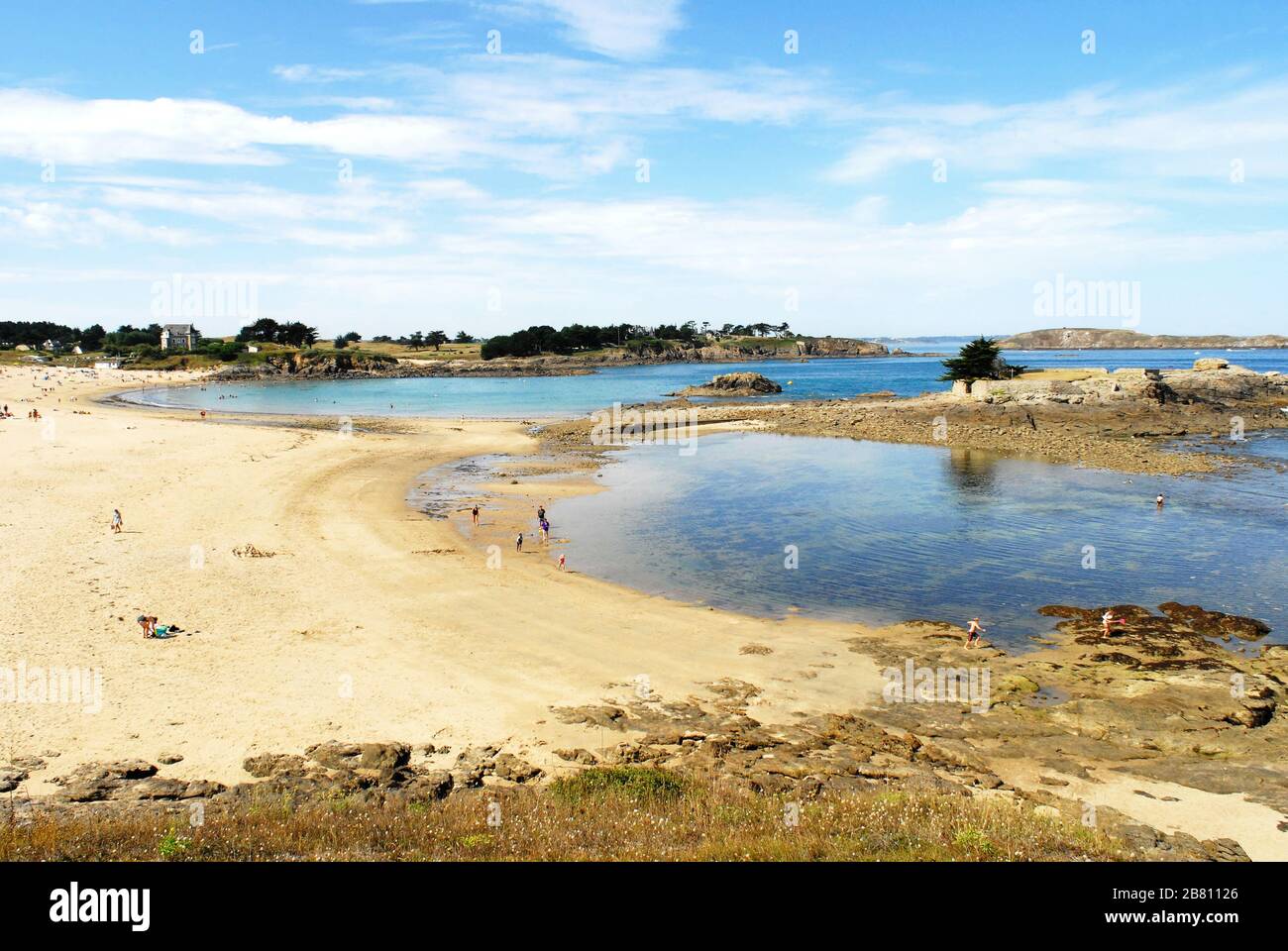 Saint-Briac-sur-Mer, Strand der Garde et pointe de la Garde Guérin Stockfoto