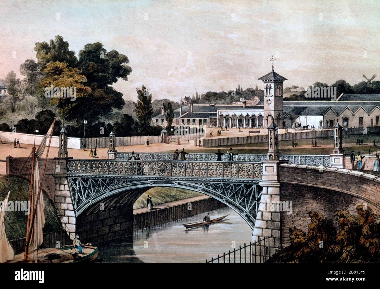 BAHNHOF NORWICH 1844 Stockfoto