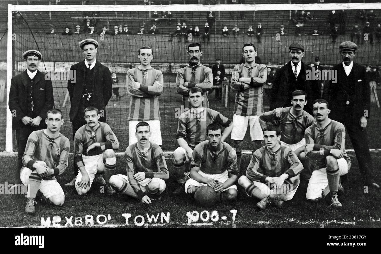 Mexborough Town Football 1906 - 07 Stockfoto