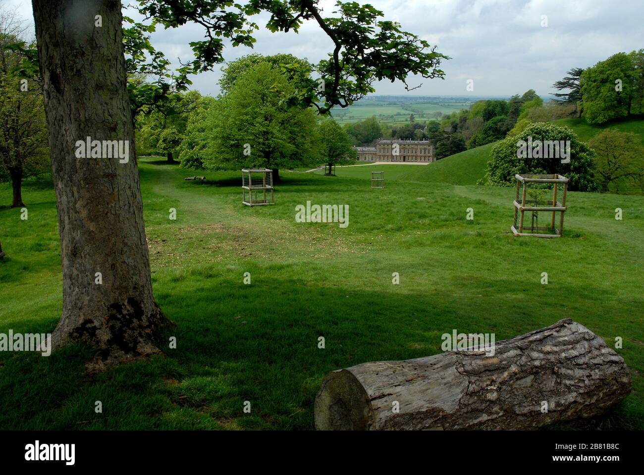 Dyrham Park. Villa aus dem späten 17. Jahrhundert, Garten- und Hirschpark Dyrham, NR Bath, Gloucestershire. Dyrham. National Trust, organización no gubernamental d Stockfoto