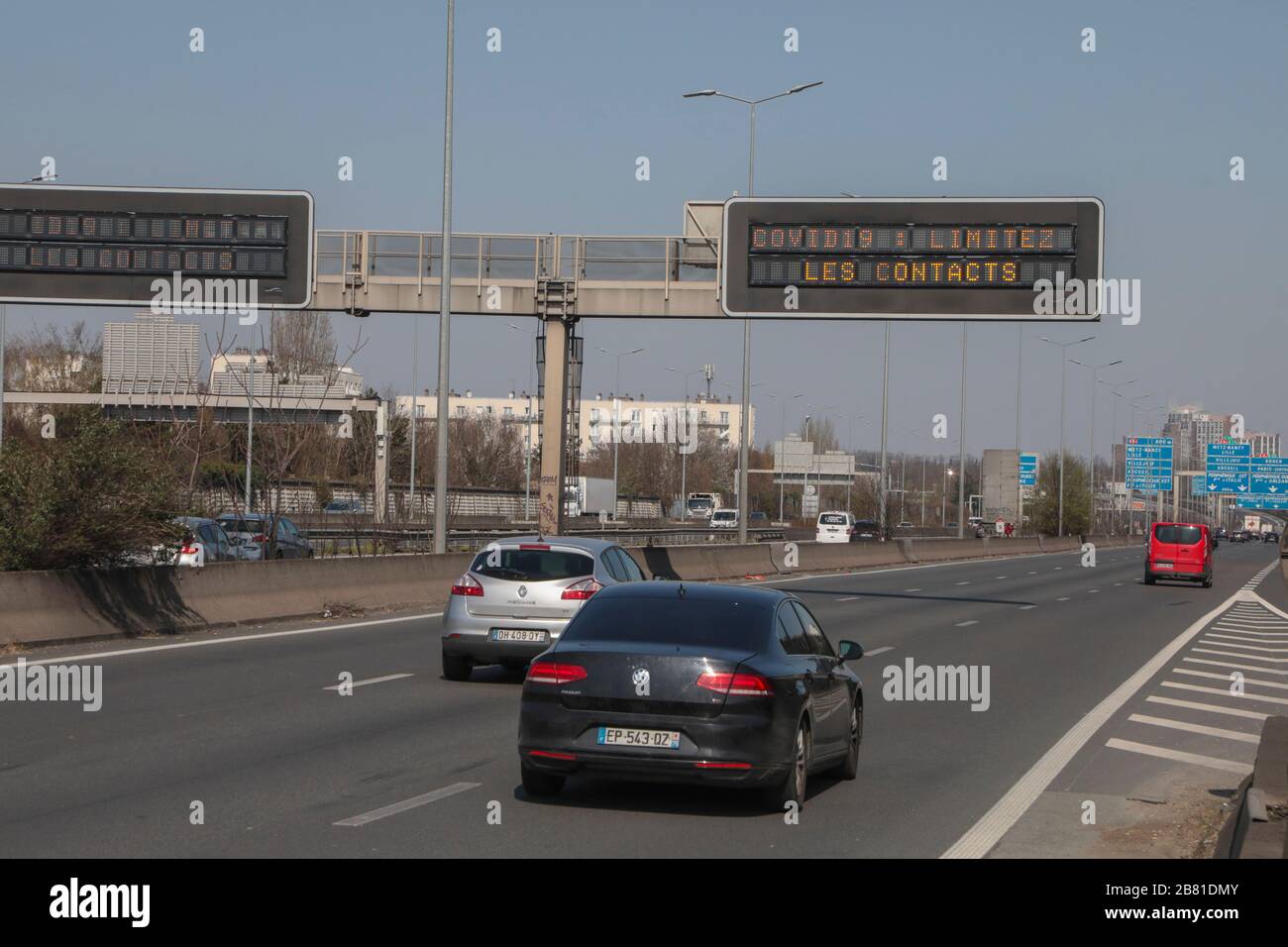 CORONAVIRUS ORLY AIRPORT 2A GESCHLOSSEN Stockfoto
