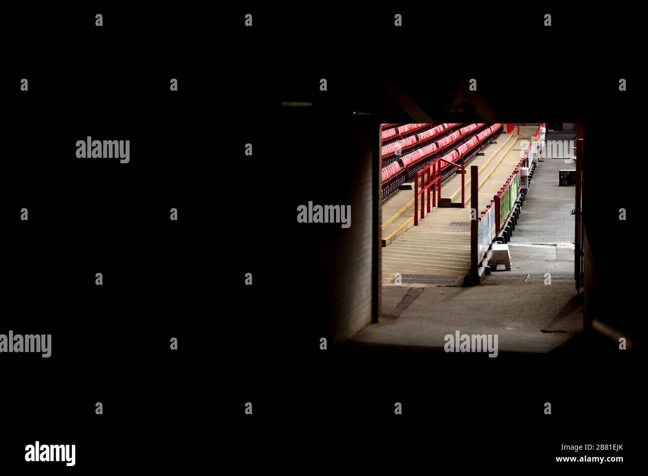 Ein allgemeiner Blick auf die Bramall Lane, die Heimat von Sheffield United. Die Premier League Clubs treffen sich am Donnerstagmorgen per Telefonkonferenz, um über die Vorrichtungen und Finanzen inmitten der Coronavirus Pandemie zu diskutieren. Stockfoto