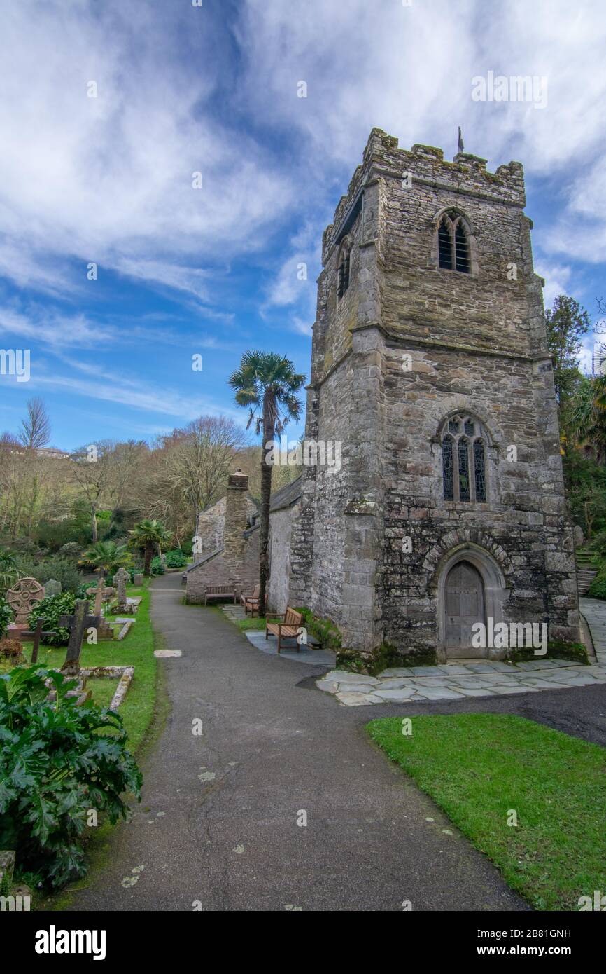 St Just in Roseland Kirche Stockfoto