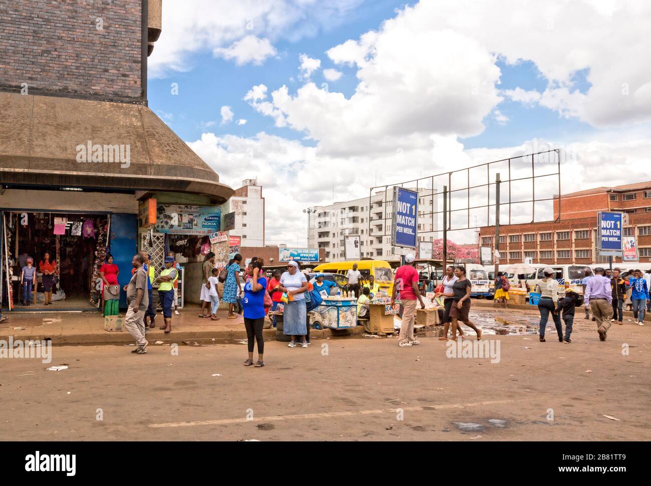 Copacabana Busbahnhof, Harare Stockfoto
