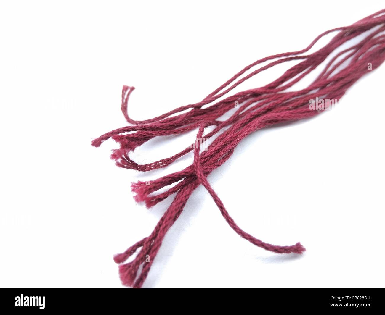 Ein Bild von Seilen und Tuch Stockfoto