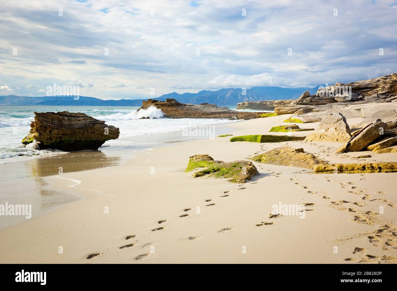 Der Strand von Walker Bay, Südafrika Stockfoto