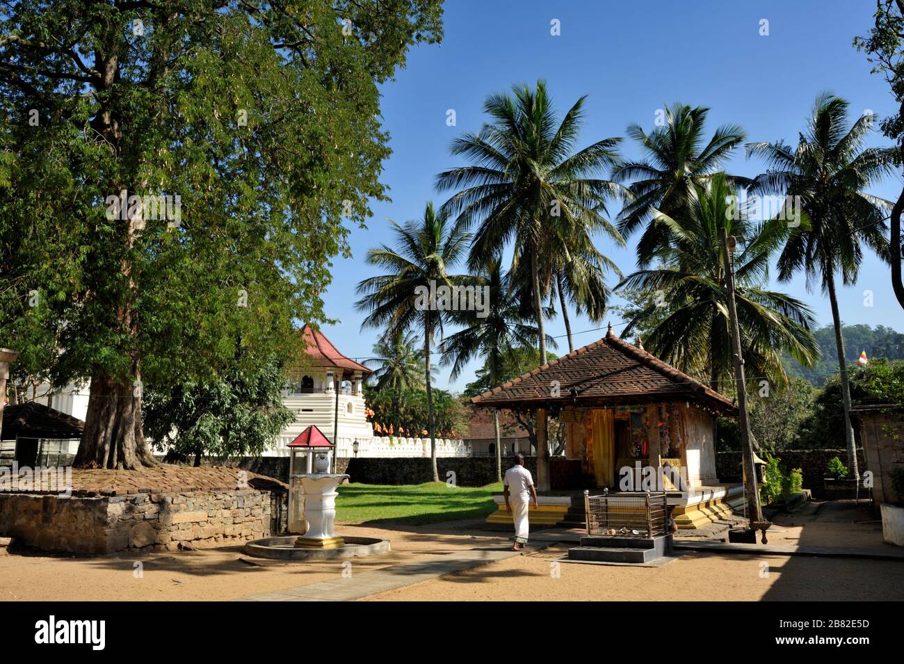 Sri Lanka, Kandy, Natha Devale Complex Stockfoto
