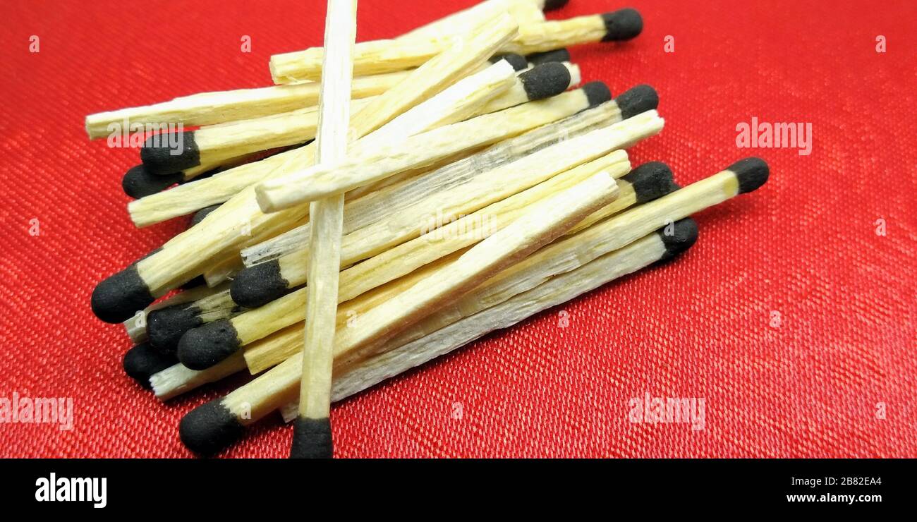 Ein Bild von Streichhölzer Stockfoto