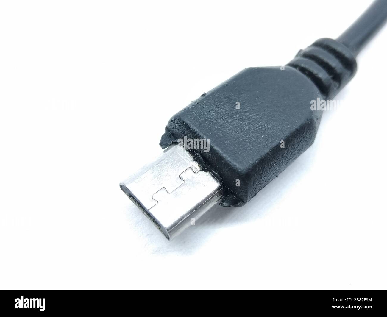 Ein Bild des usb-Kabels Selective Focus Stockfoto