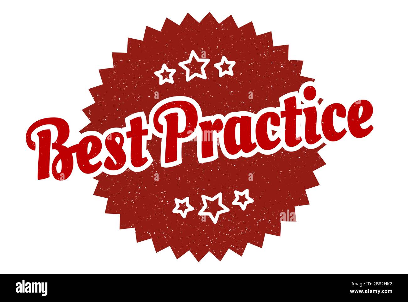 Best-Practice-Zeichen. Best-Practice-rundes Retro-Label. Best Practice Stock Vektor