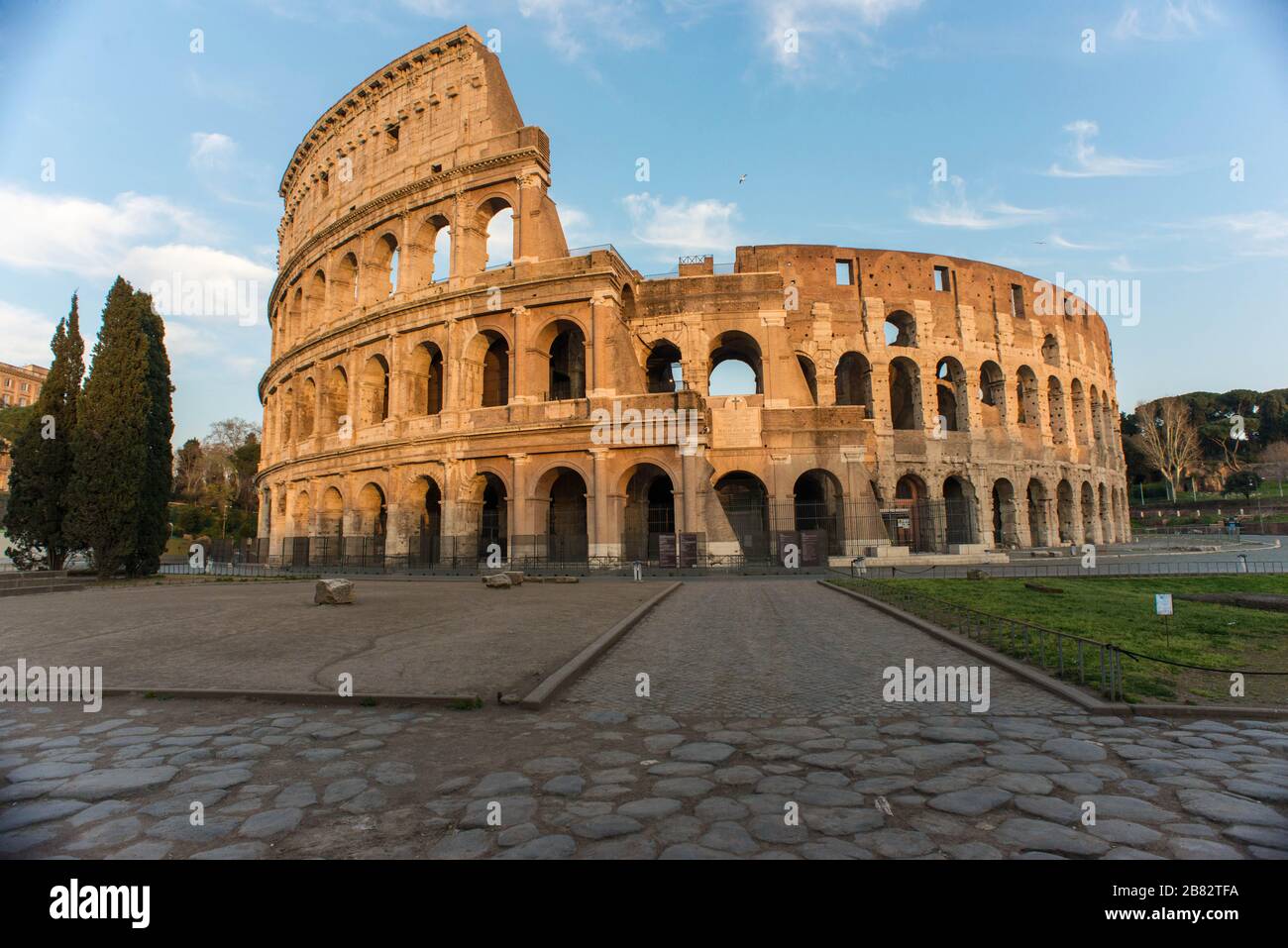 ROM seit Corona Virus. Kolosseo. © Andrea Sabbadini Stockfoto