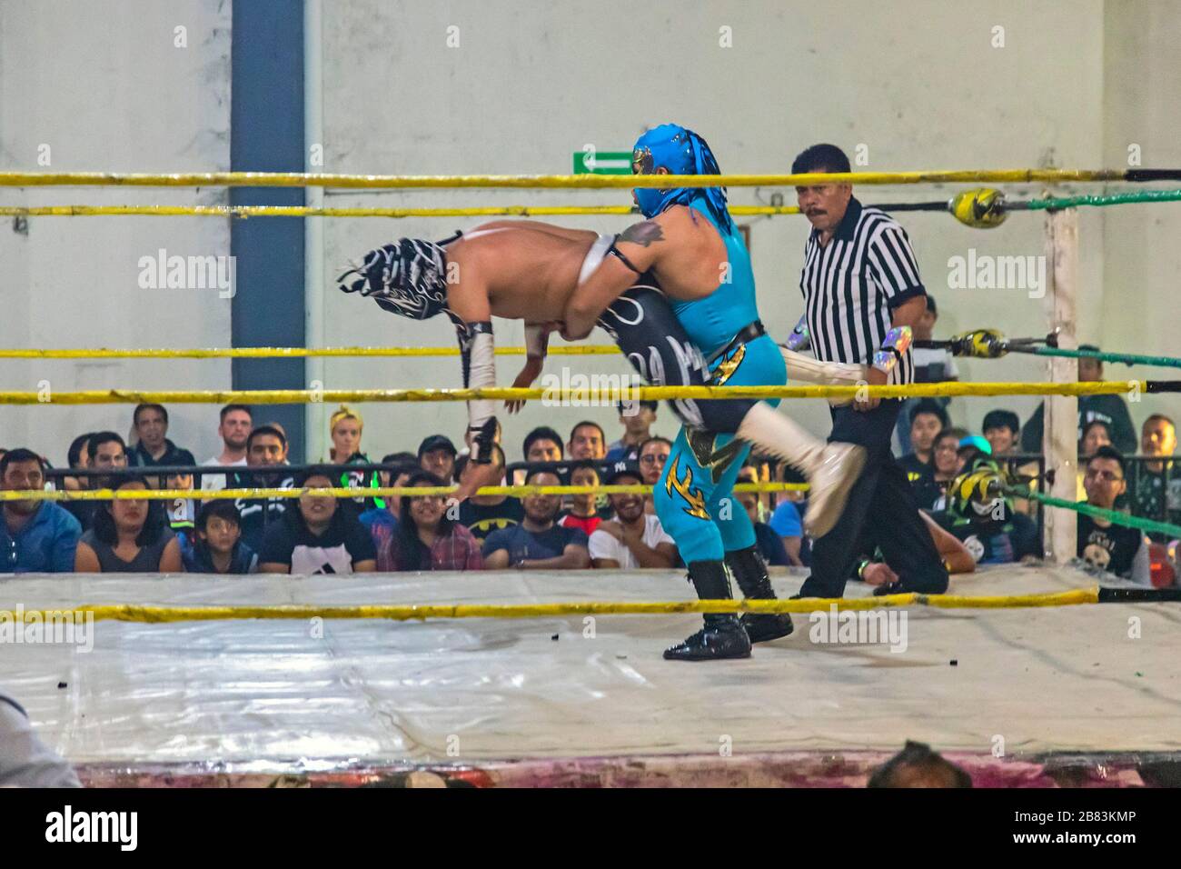 Oaxaca de Juárez, Oaxaca, Mexiko - Lucha Libre Ringen. Stockfoto