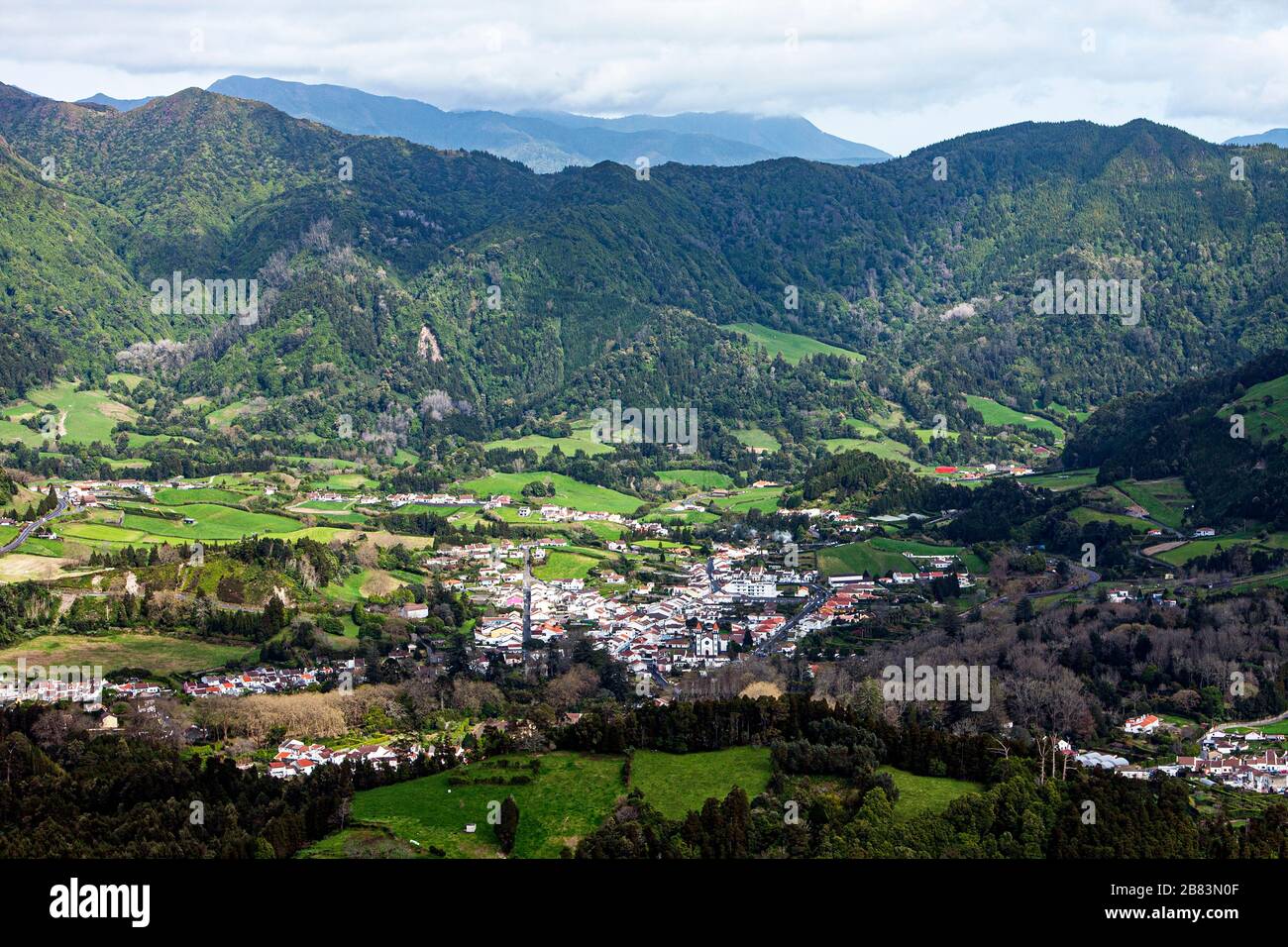 Portugal, Azoren, Acores, Sao Miguel, Pico da Ferro, Lagoa das Furnas, Furnas, Stockfoto