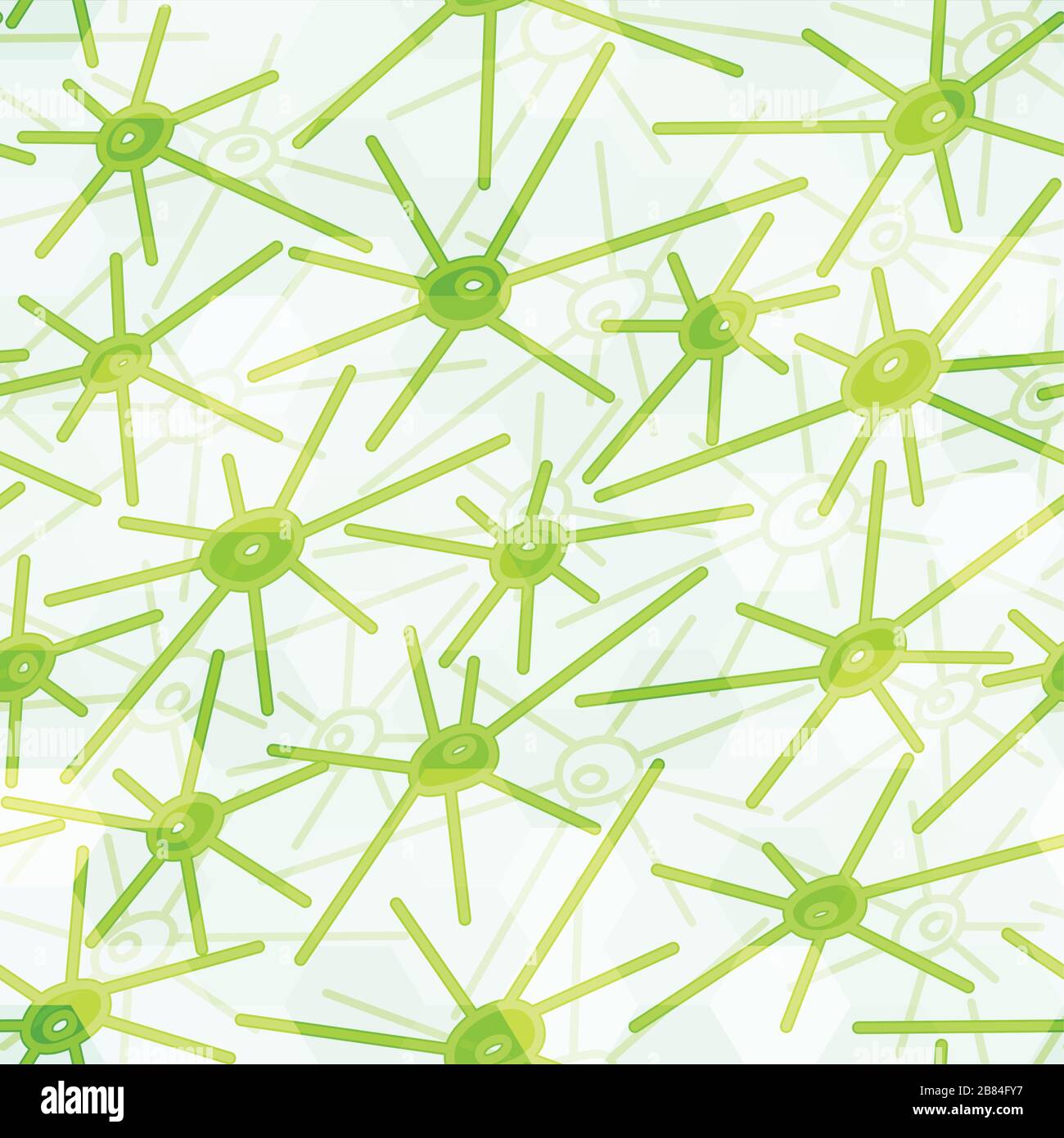 Abstraktes grünes Virus-Muster Stock Vektor