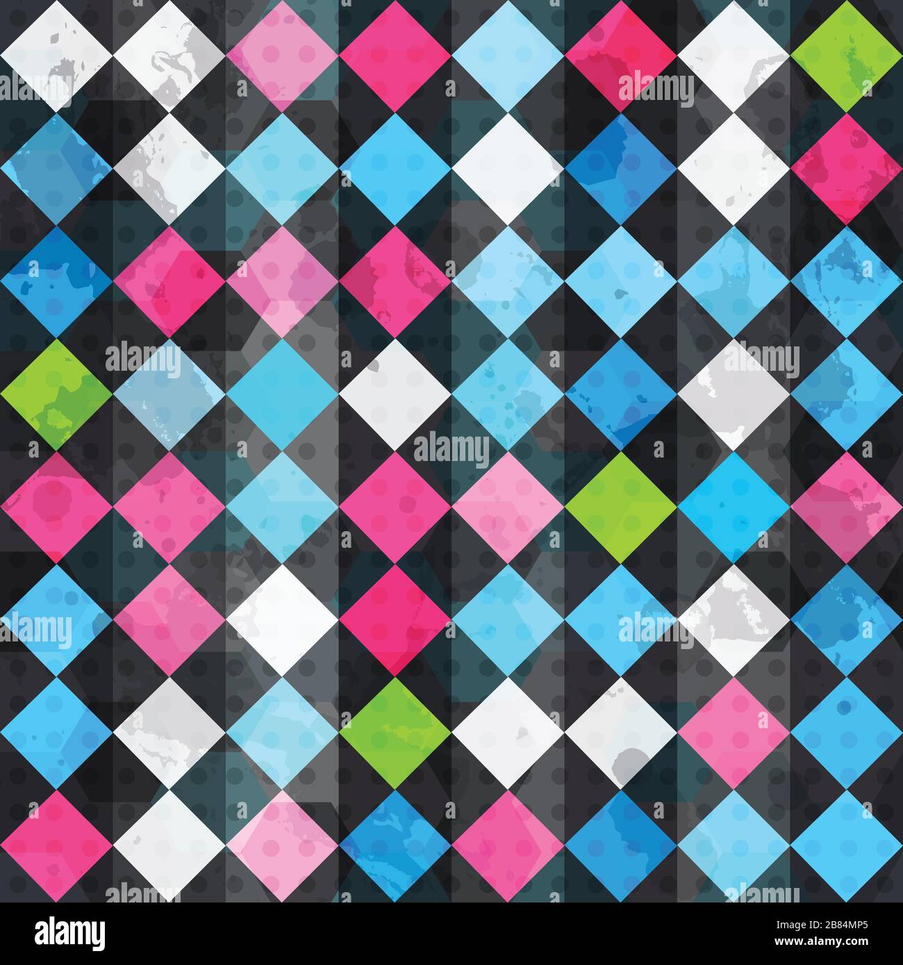 Farb-Farbombusse nahtlos Stock Vektor