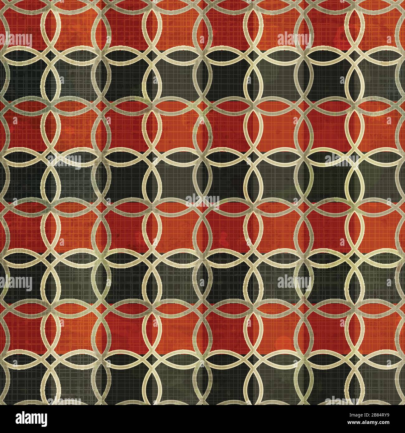 gotisches, nahtloses Muster mit Grunge-Effekt Stock Vektor