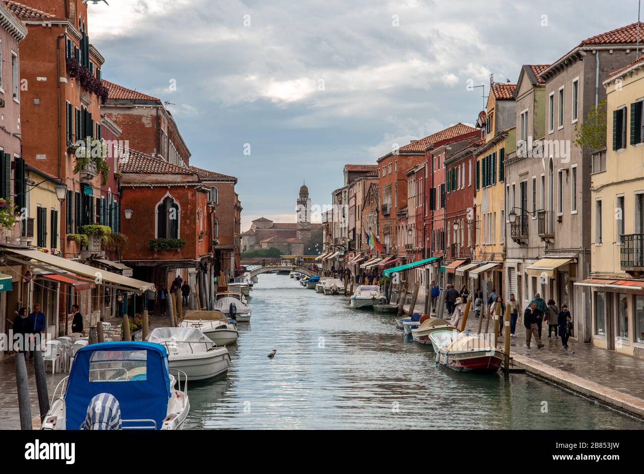 Rio dei Vetrai, Murano/Venedig, Italien/Europa Stockfoto