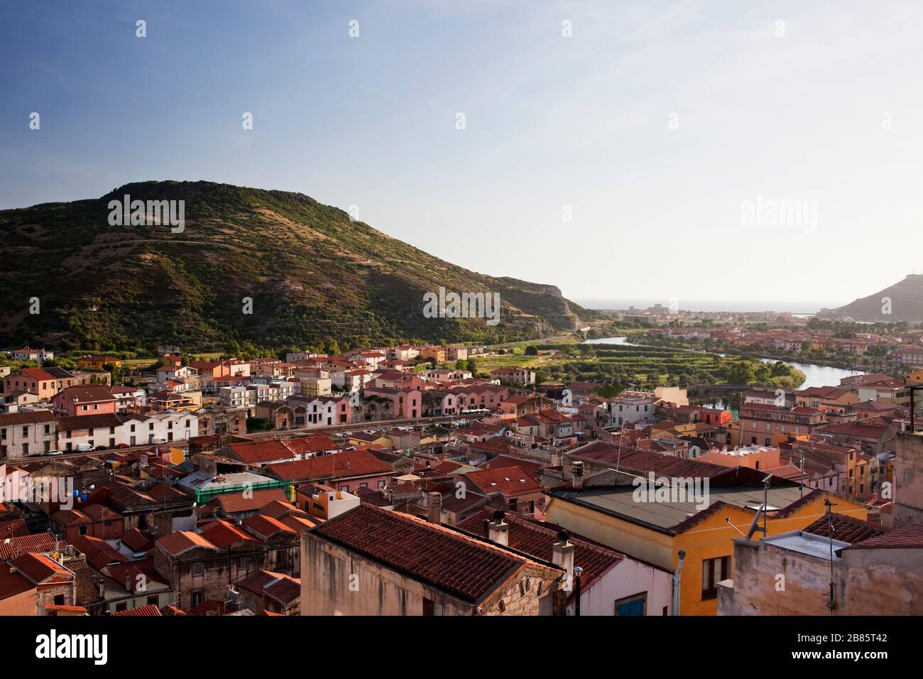 Bosa, Sardinien, Italien (Europa). Mittelmeer Stockfoto