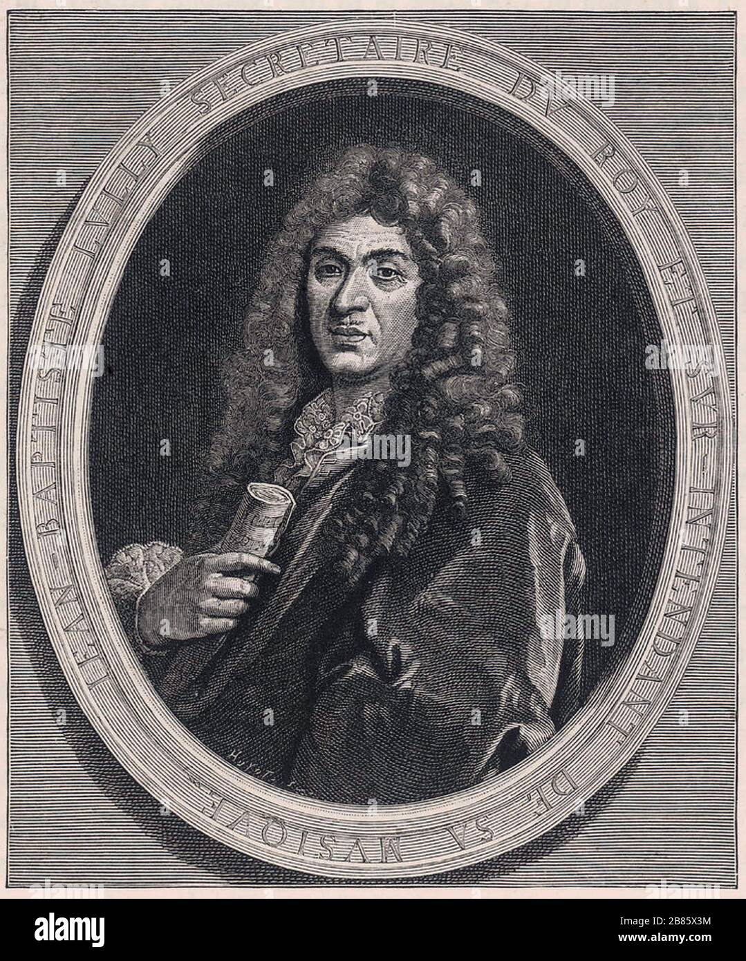 JEAN-BAPTISTE LULLY (1632-1687) italienischstämmiger französischer Komponist des Barock Stockfoto