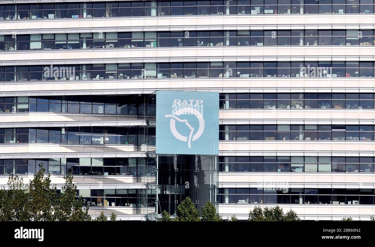 RATP-Gebäude, quai de la Rapée, Paris Frankreich Stockfoto