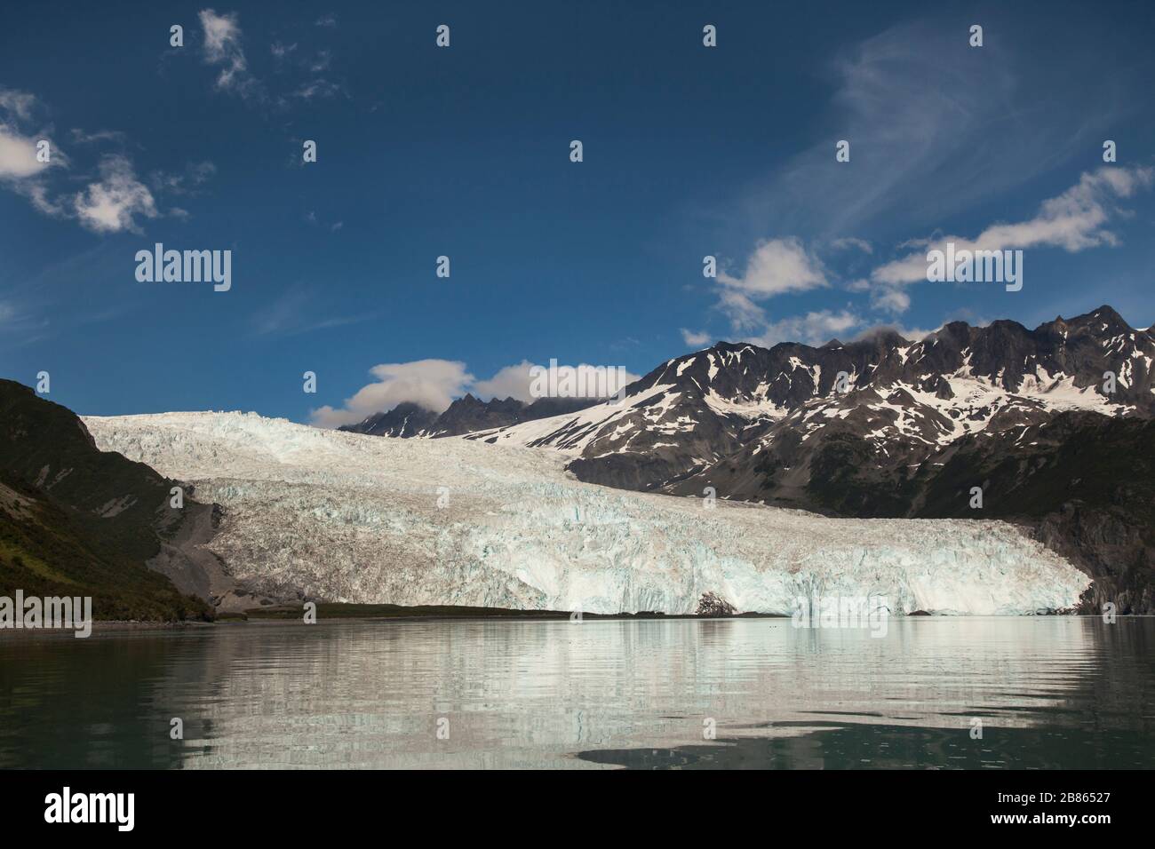 Aialik-Gletscherzunge in der Aialik Bay, Alaska Stockfoto