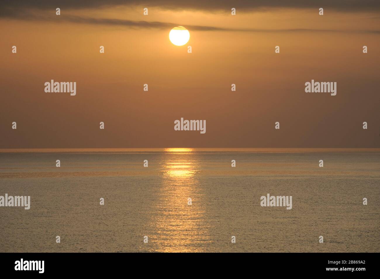 Sun Set Stockfoto