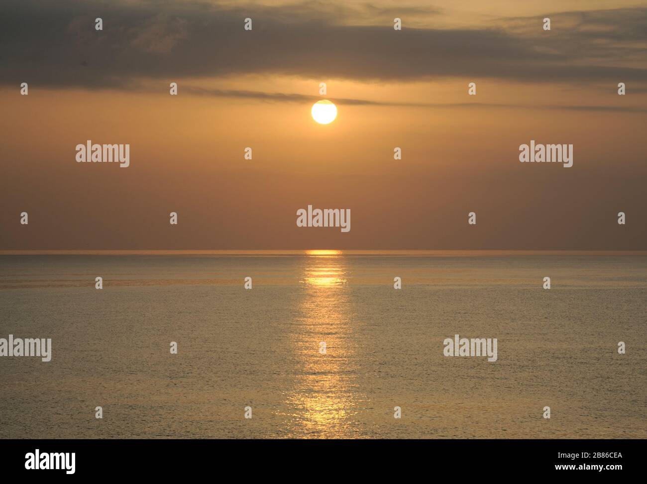 Sun Set Stockfoto