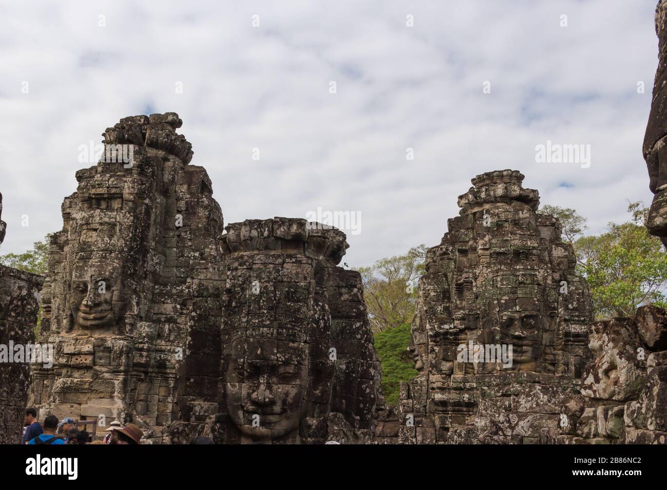 Siem Reap, Kambodscha - 15. Januar 2017: Bayon in Siem Reap Kambodscha Stockfoto