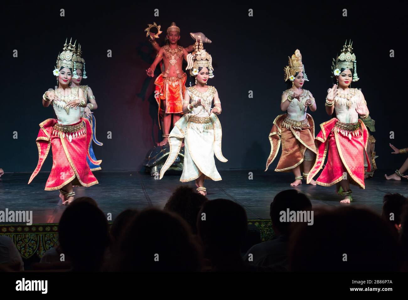 Phnom Penh, Kambodscha - 19. Januar 2017: Apsara Dance in Phnom Penh Cambodia Stockfoto