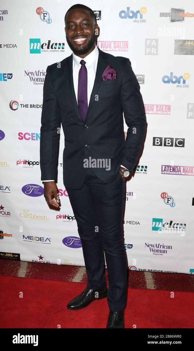 Mai 2017 - London, England, Großbritannien - Screen Nation Film & Television Awards 2017, Park Plaza Riverbank - Red Carpet Arrivals Photo Shows: Abrantee Stockfoto