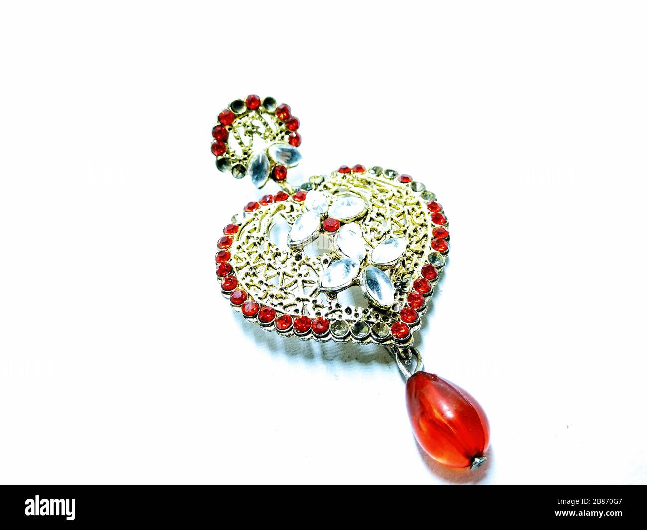 Ein Bild von Ohrringen Stockfoto