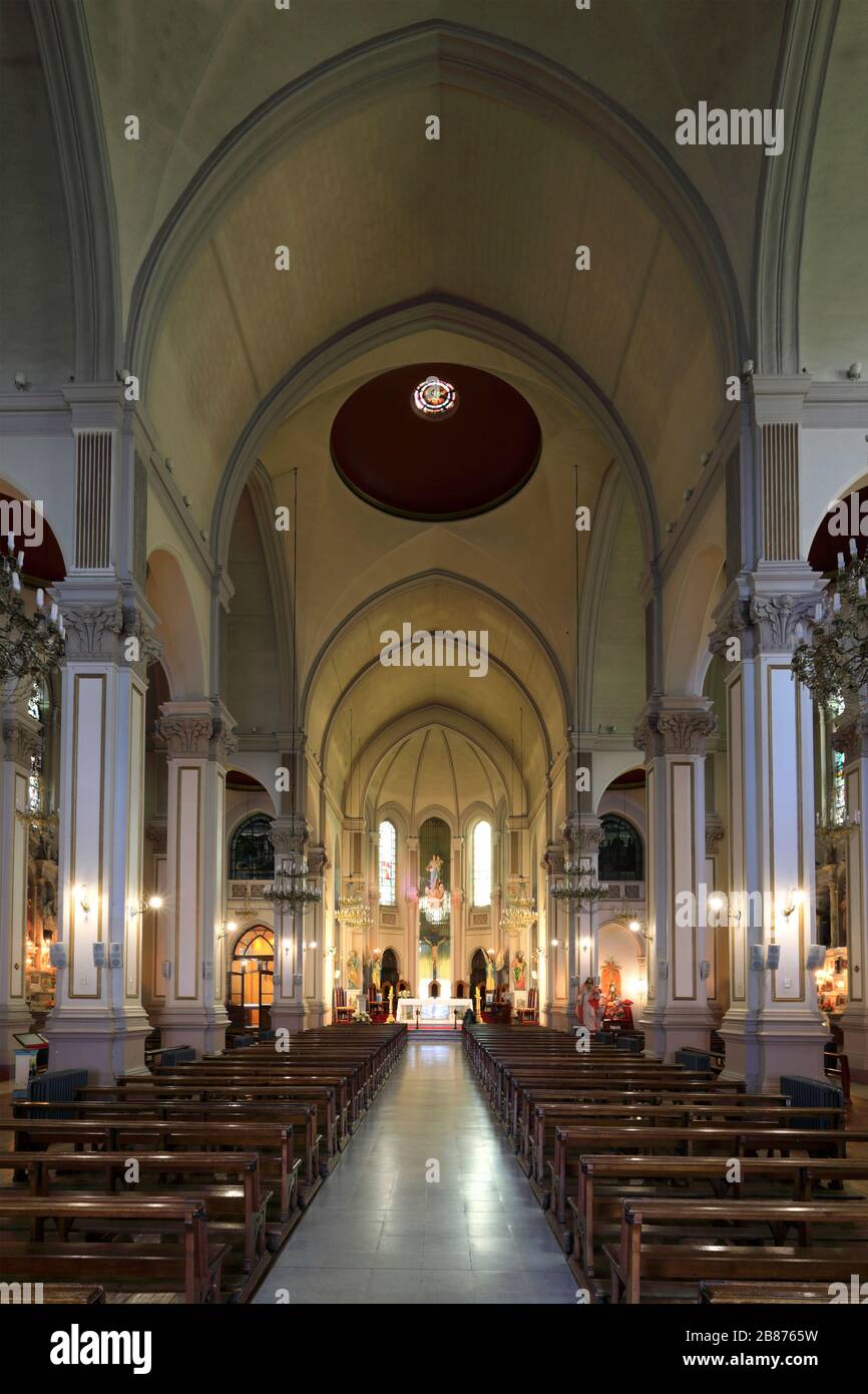 Kirche von Santuario Maria Auxiliadore, Stadt Punta Arenas, Patagonien, Chile, Südamerika Stockfoto