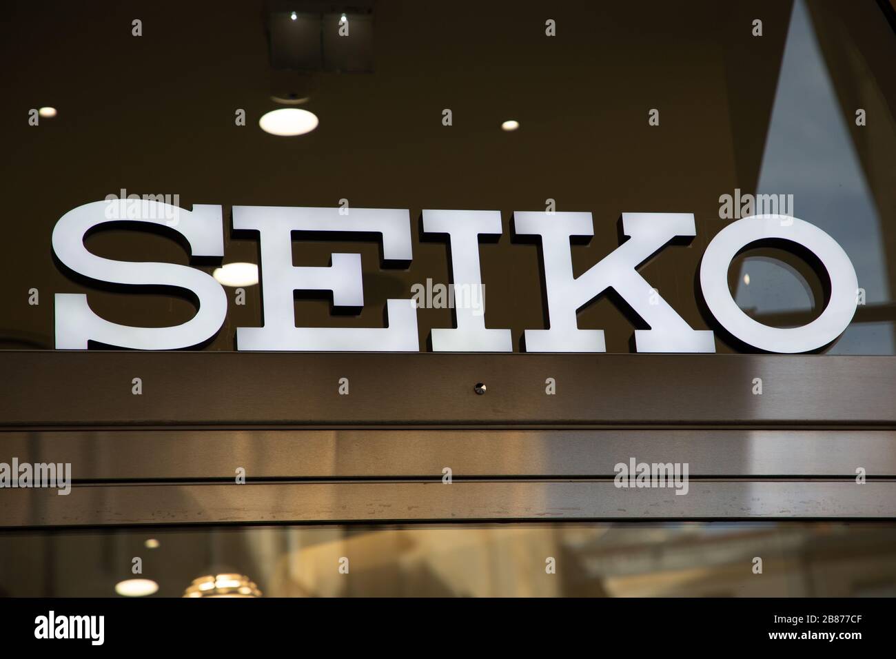 Bordeaux, Aquitanien / Frankreich - 11 25 2019 : Seiko Logo Shop Uhren japanische Ladenfirma herstellen Stockfoto