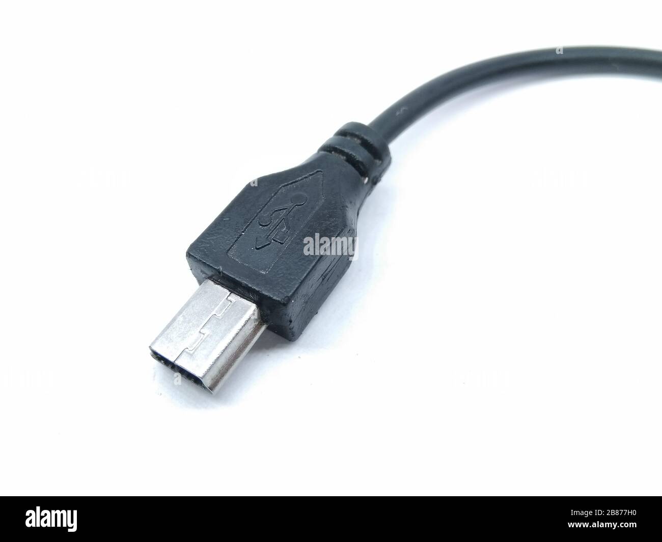 Ein Bild des usb-Kabels Selective Focus Stockfoto