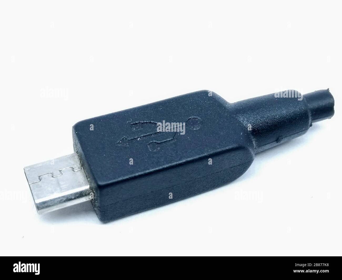Ein Bild des usb-Kabels Selective Focus Stockfoto