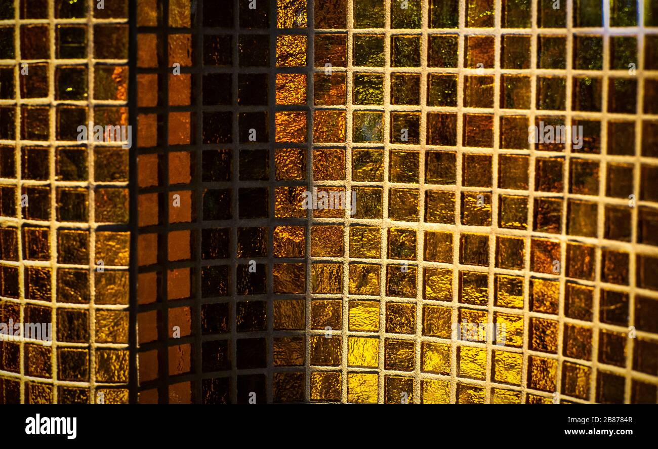 Nahaufnahmen von sich wiederholenden Motiven oder Elementsuiten für Hintergrund oder Hintergrund, in Farbe oder Schwarzweiß. Stockfoto