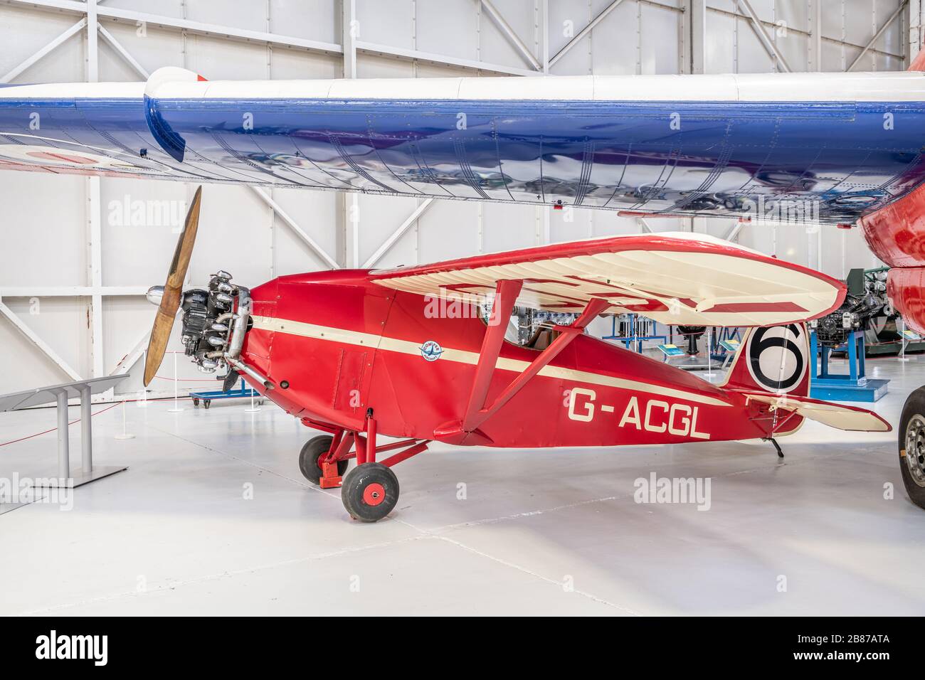 Comper CLA.7 Swift, RAF Museum, Cosford Stockfoto