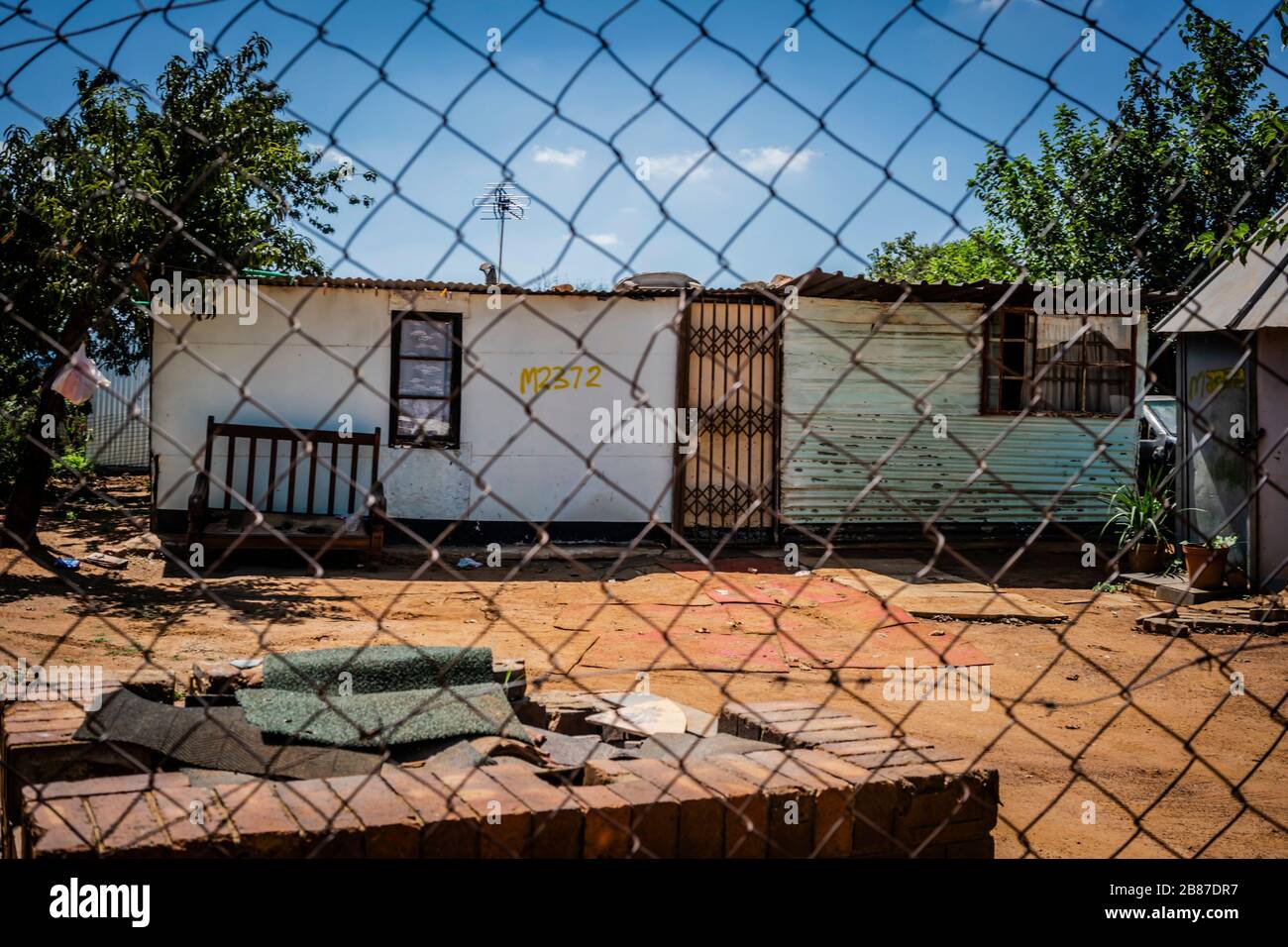 Die Gemeinde von Soweto in Johannesburg Stockfoto