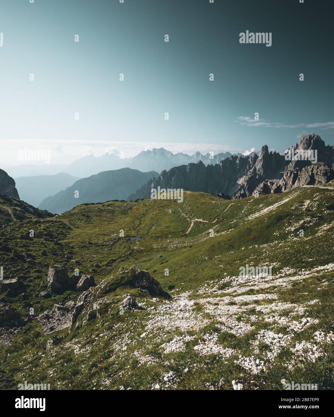 Bergwelt der Berge - die Dolden, Italien Stockfoto