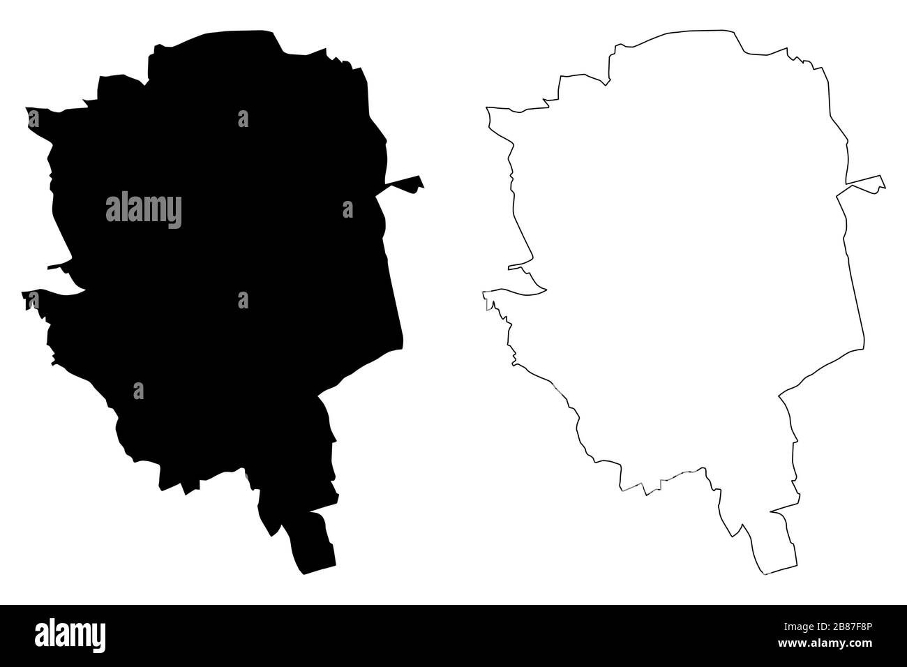Udine City (Italienische Republik, Italien, Friaul-Julisch Venetien) Karte Vektor-Illustration, Skizze Stadt Udine Karte Stock Vektor