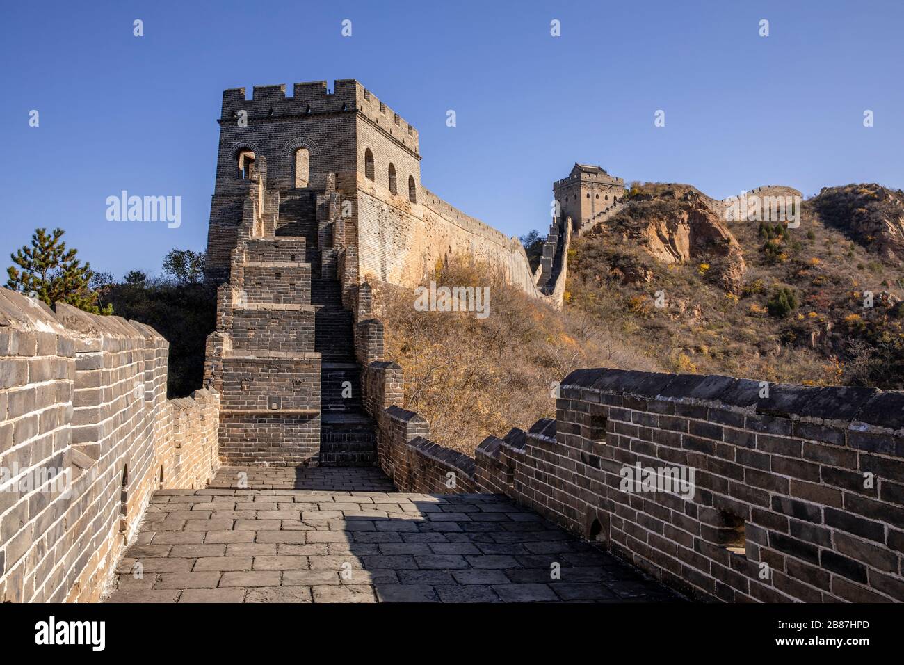 Jinshanling, chinesische Mauer, Peking Stockfoto