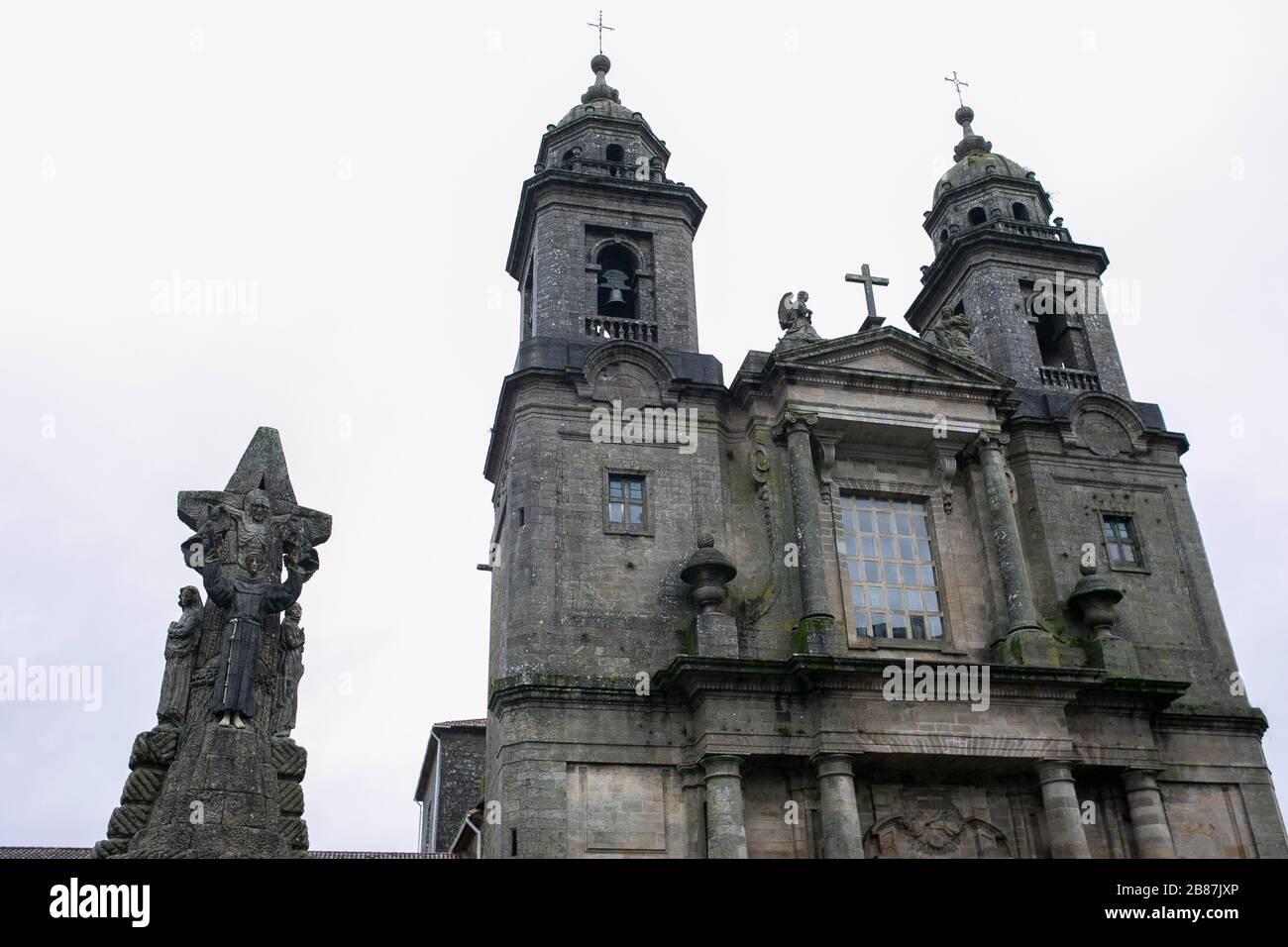 San Francisco Kirche. Santiago de Compostela. Spanien Stockfoto