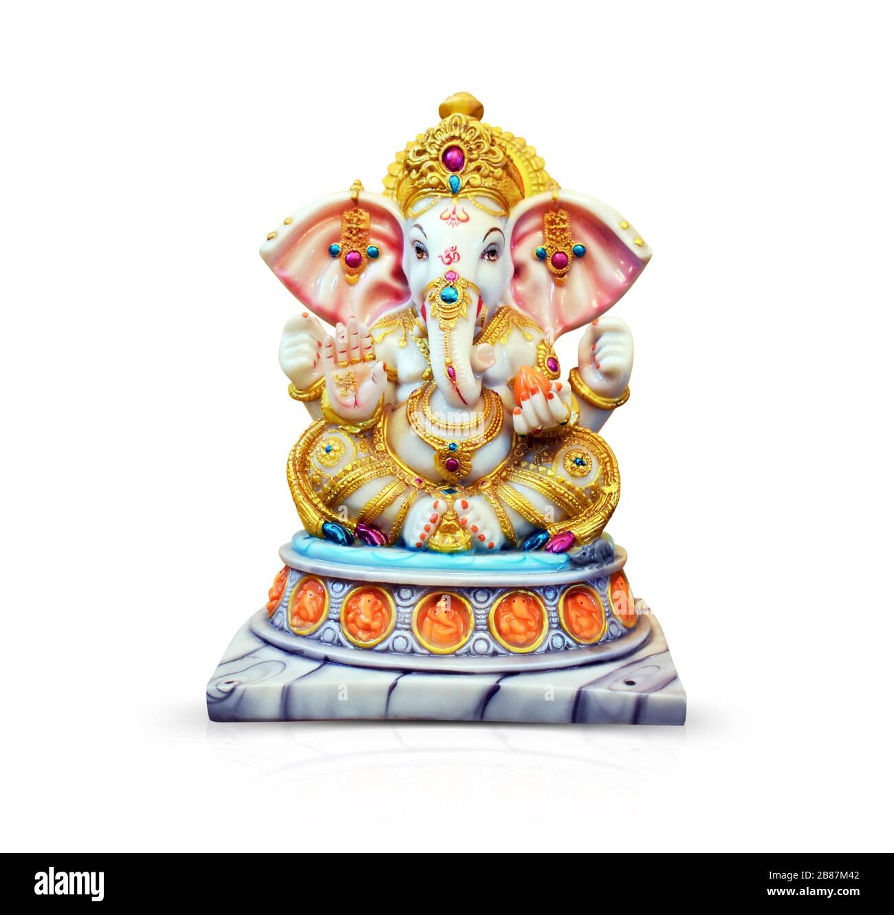 Indischer Gott Lord Ganesha Idol, Statue, Tempel Stockfoto