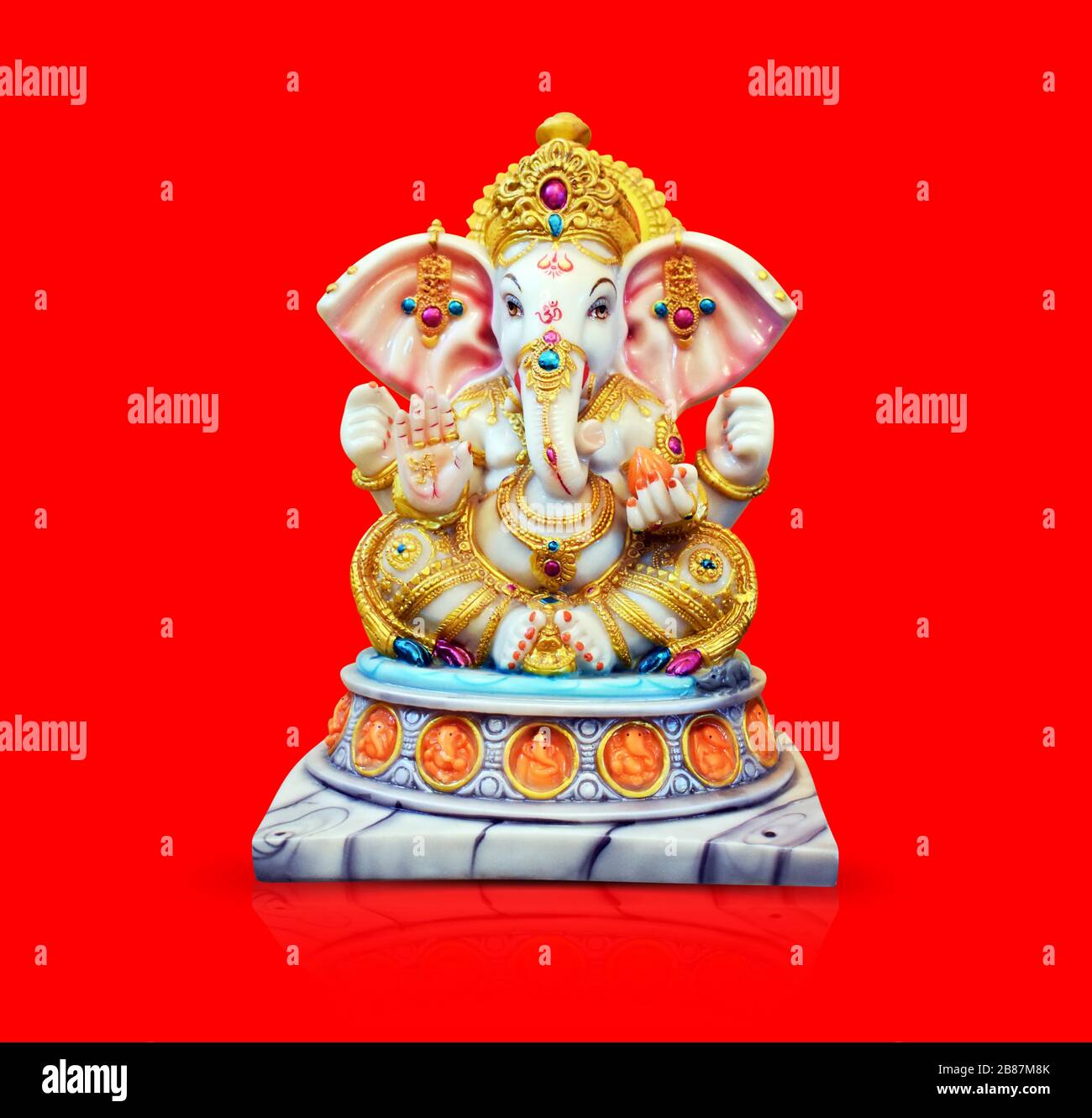 Indischer Gott Lord Ganesha Idol, Statue, Tempel Stockfoto