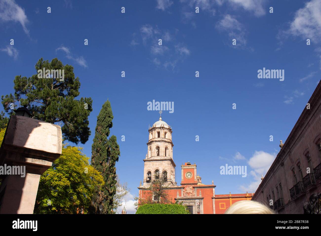 Kirche in Santiago de Queretaro Stockfoto