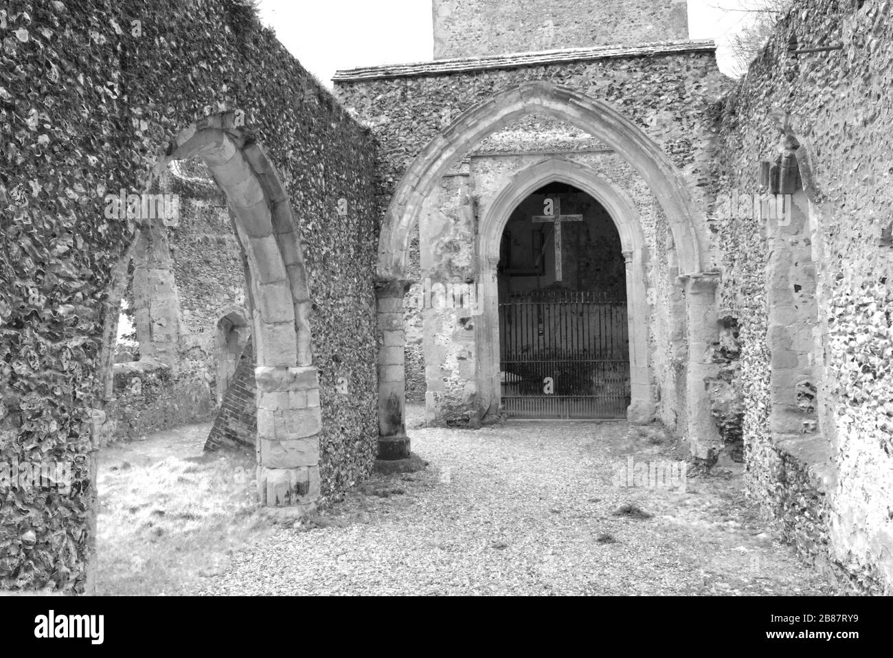 Fotos, die in und um das kleine Dorf Ayot St Lawrence in Hertfordshire UK aufgenommen wurden Stockfoto