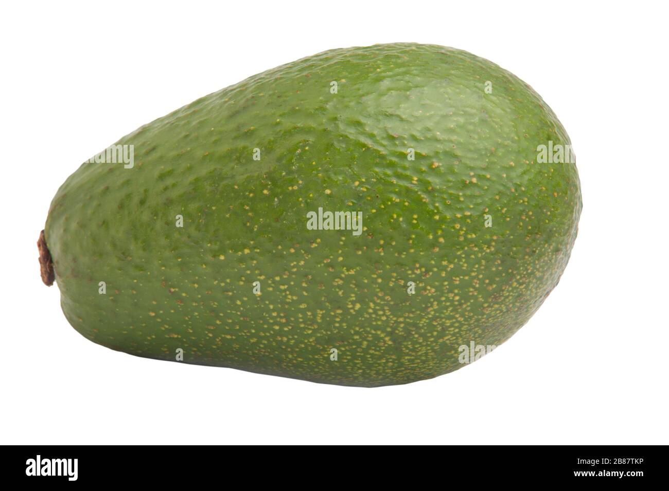 Bild reife Gemüseavocado-Beere auf weißem Hintergrund Stockfoto