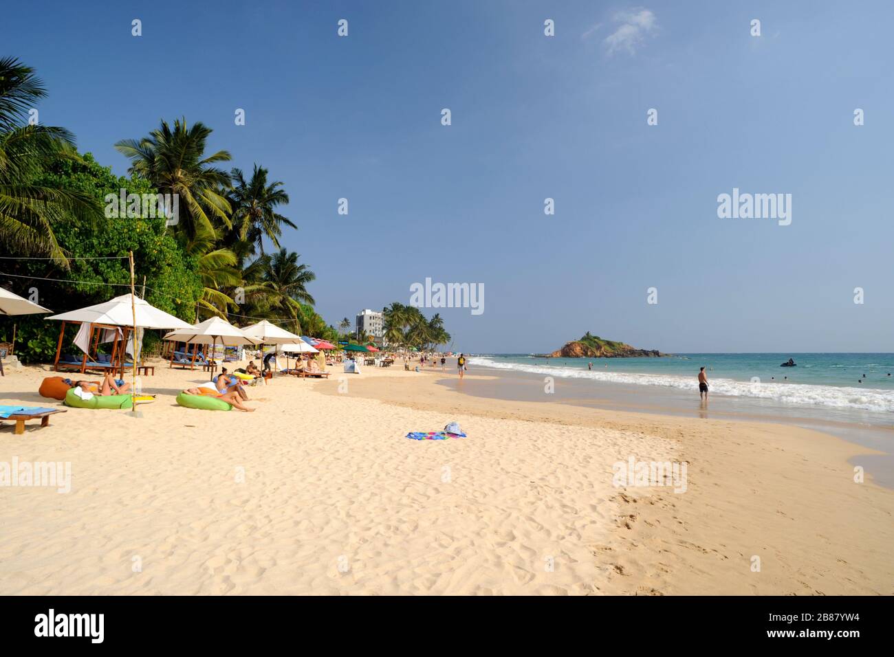 Sri Lanka, Mirissa beach Stockfoto